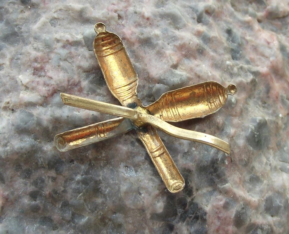 Original Czech Army Uniform Badge Military Crossed Cannon Artillery Division Pin - Badgecrazy