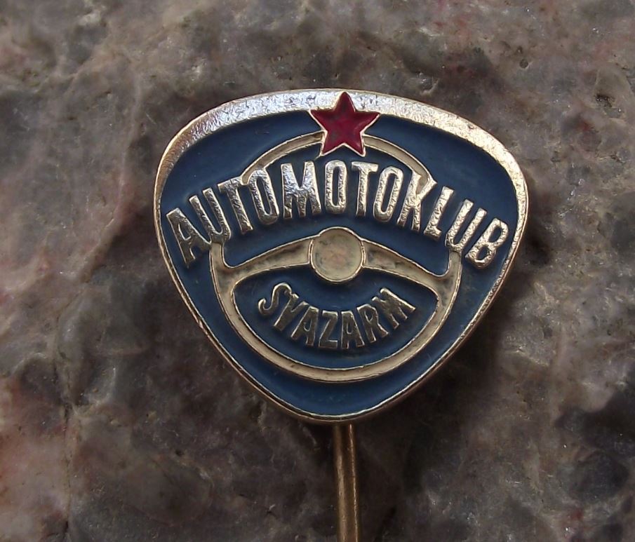 Svazarm Czech Army Military Reserves Automotoklub Advanced Driver AMK Pin Badge - Badgecrazy