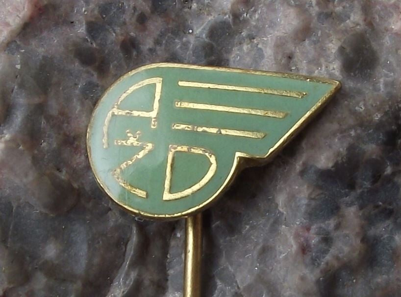 Vintage Czech Railways AZD Train Locomotive Signals and Safety Company Pin Badge - Badgecrazy