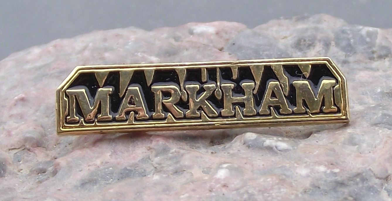 Markham Canada Canadian City Ontario Souvenier Travel Pin Badge - Badgecrazy
