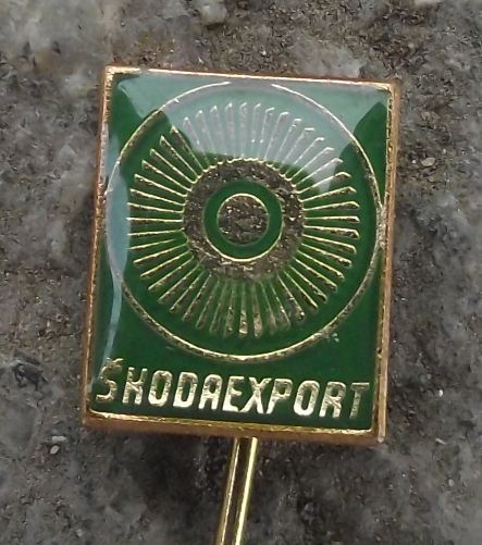 Skoda Export Company Steam Turbines & Clean Energy Production Advertising Pin - Badgecrazy