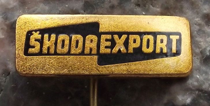 Skoda Export Vehicle Car & Engineering Products Advertising Pin Badge - Badgecrazy