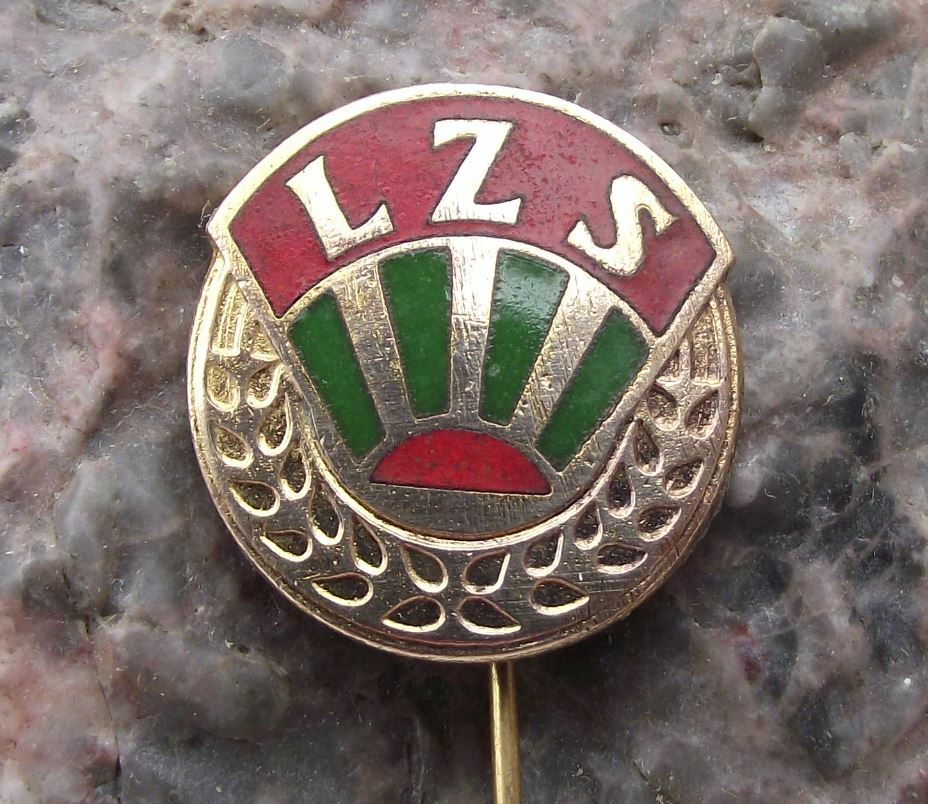 Antique Polish Poland LZS Sports Club Membership Members Rising Sun Pin Badge - Badgecrazy