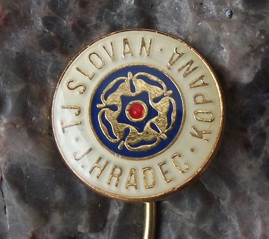 Antique TJ Slovan Jindrichuv Hradec Soccer Czech Football Sports Club Pin Badge - Badgecrazy