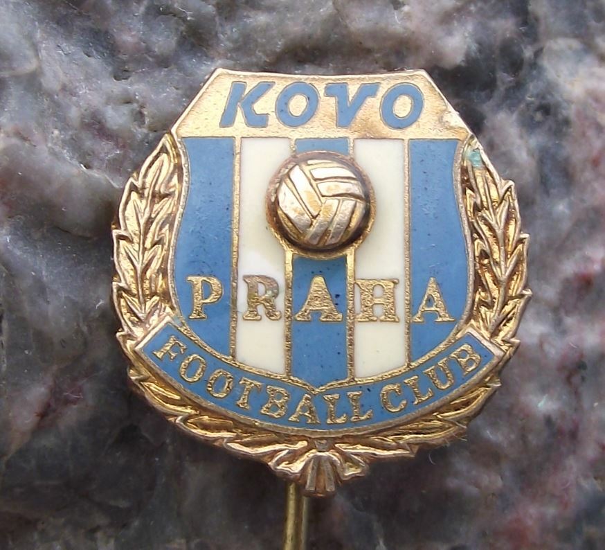 Vintage Kovo Praha Prague Czech Football Club Soccer Shield Pin Badge - Badgecrazy