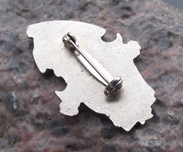 Dwarf Gnome Granby Quebec Canada Canadian City Souvenier Travel Pin Badge - Badgecrazy
