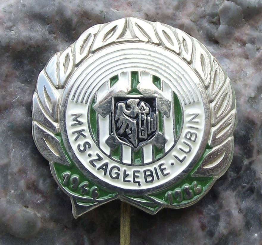 1986 MKS Zaglebie Lubin Poland Football Club 40th Anniversary Soccer Pin Badge - Badgecrazy