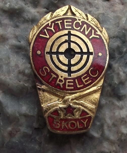 Antique Outstanding Sniper Award Military Reservist Weapon Shooting Pin Badge - Badgecrazy