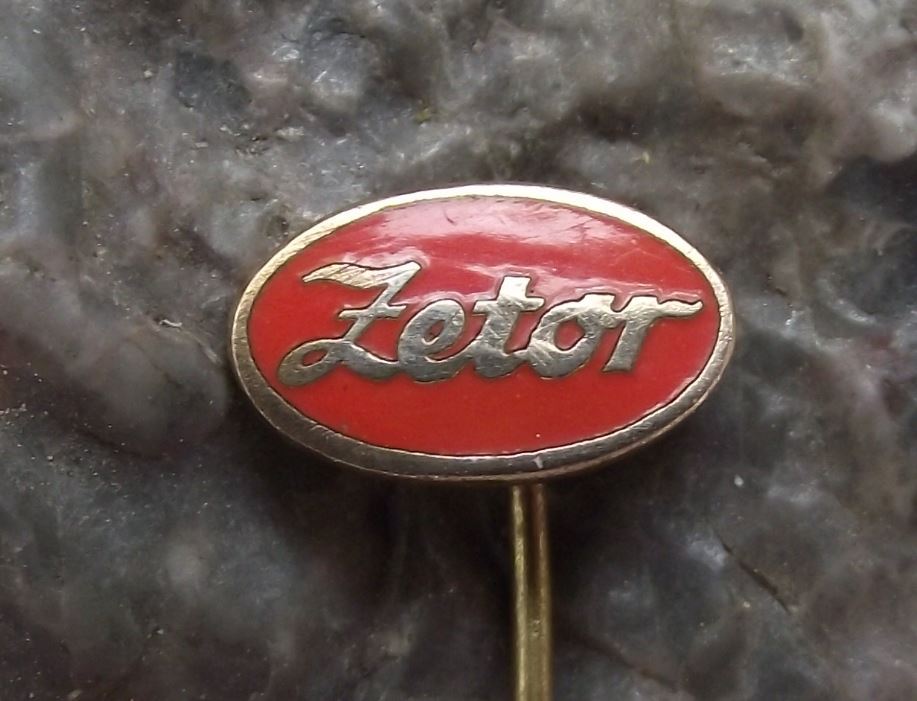 Oval Zetor Tractor Farming Farm Agricultural Machines Advertising Pin Badge - Badgecrazy
