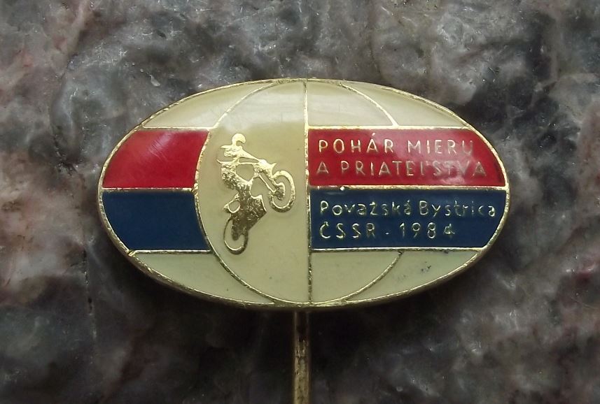 1984 Czech Motorcycle Championship MX Moto Cross Race Motorbike Racing Pin Badge - Badgecrazy