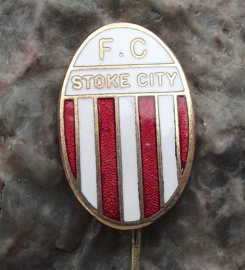 Vintage Stoke City SCFC Football Club Supporter Soccer Crest Logo Pin Badge - Badgecrazy
