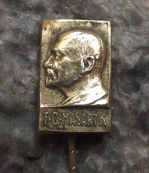 President Tomas Thomas Garrigue T G Masaryk 1st First Czechoslovakia Pin Badge - Badgecrazy