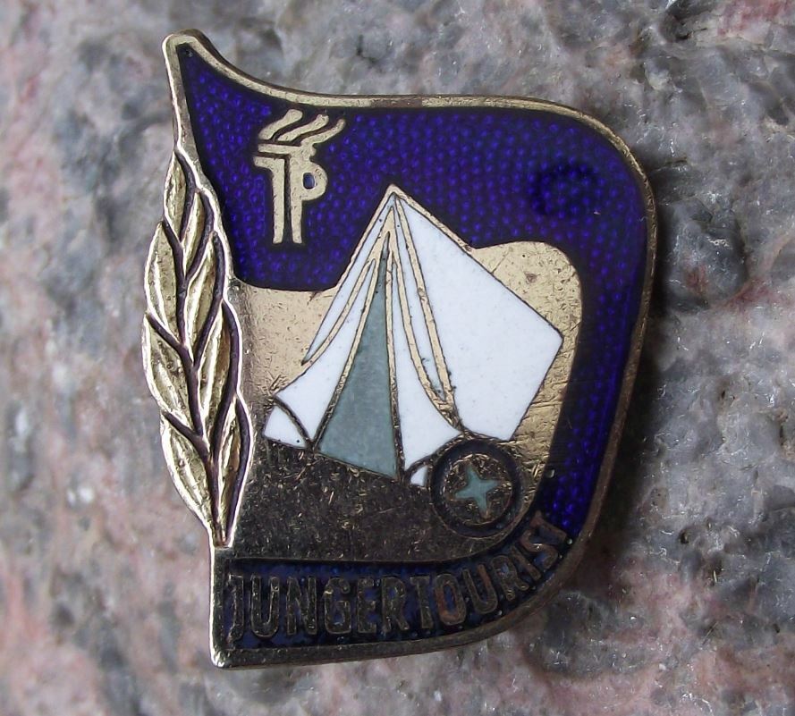 Vintage Thalmann Pioneer Youth Movement Young Tourist Camping Tent DDR Pin Badge - Badgecrazy