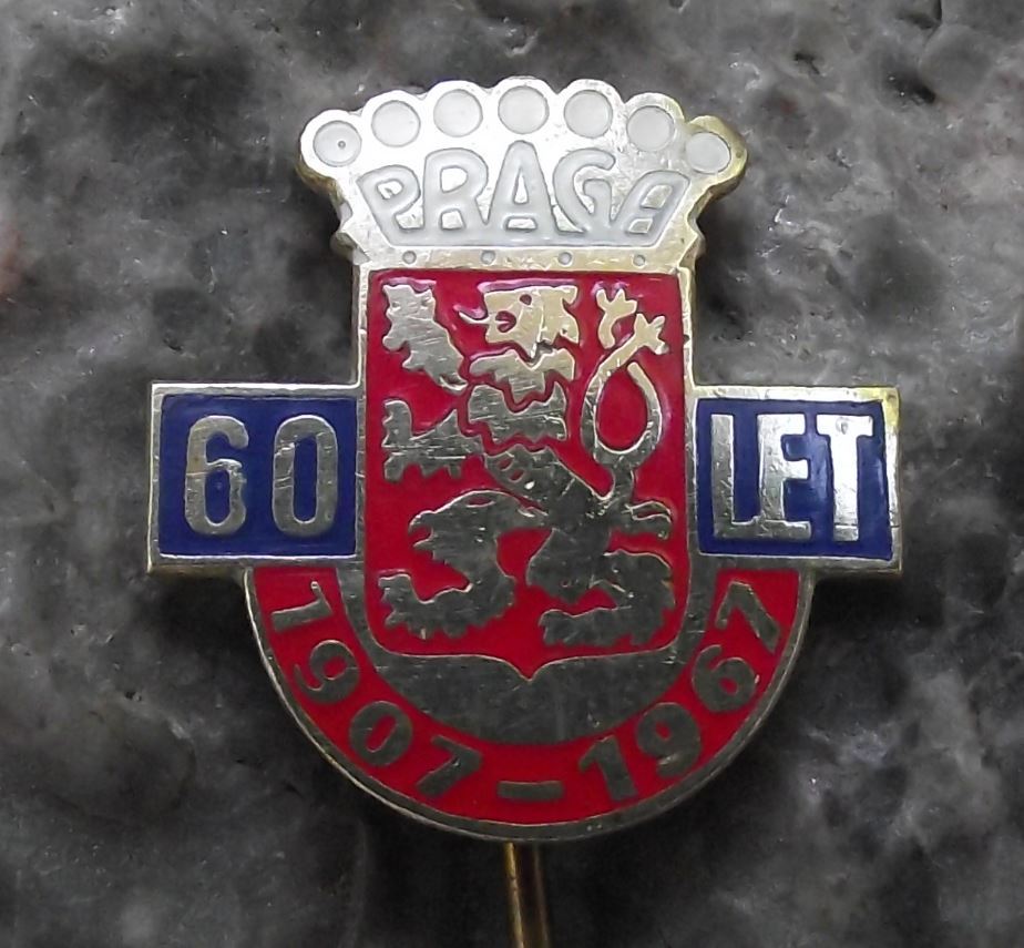 1967 Praga Czech Car Bus & Truck Panzer Tank Firm 60th Anniversary Pin Badge - Badgecrazy