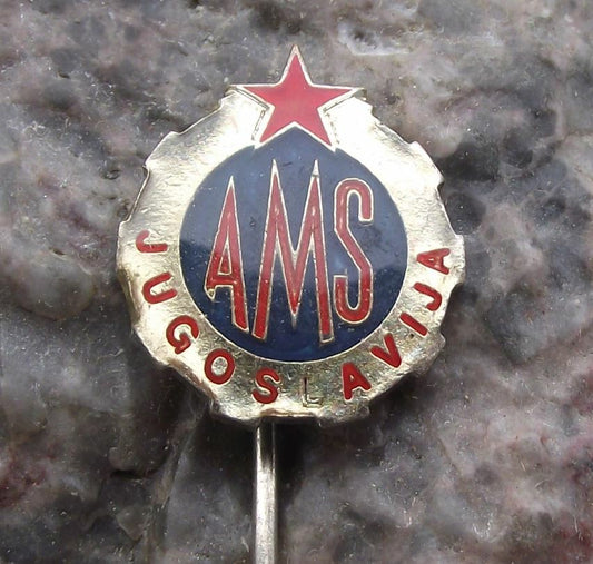 AMS Yugoslavia Automobile Association AAA Car Rescue Club Members Pin Badge - Badgecrazy