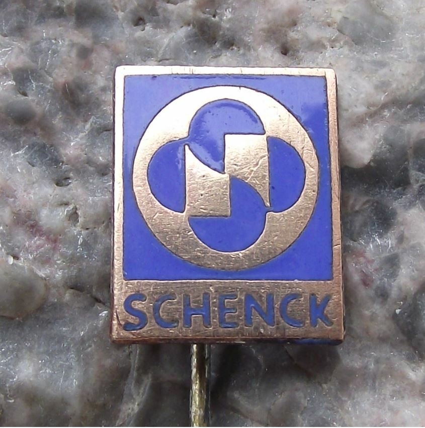 Vintage Schenck Weighing Feeding Screening Technologies Engineering Pin Badge - Badgecrazy