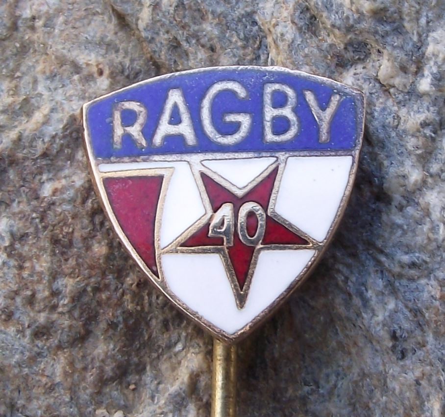 1967 RC Slavia Prague Rugby Football Club Team League Shield RAGBY Pin Badge - Badgecrazy