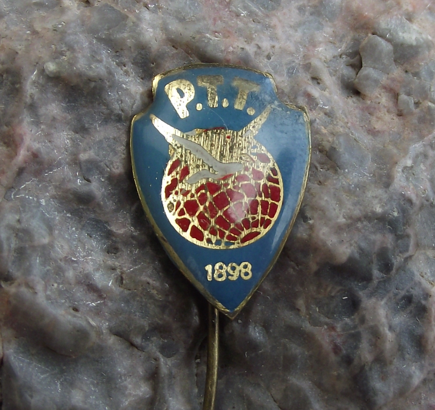 Antique PTT 1898 SK Ankara Turkey Turkish Football Club Soccer Shield Pin Badge - Badgecrazy