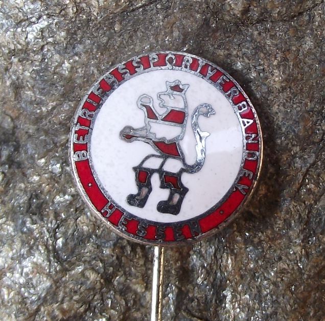 Antique KSV Hessen Kassel Betriebssportverband E V German Lion Soccer Pin Badge - Badgecrazy