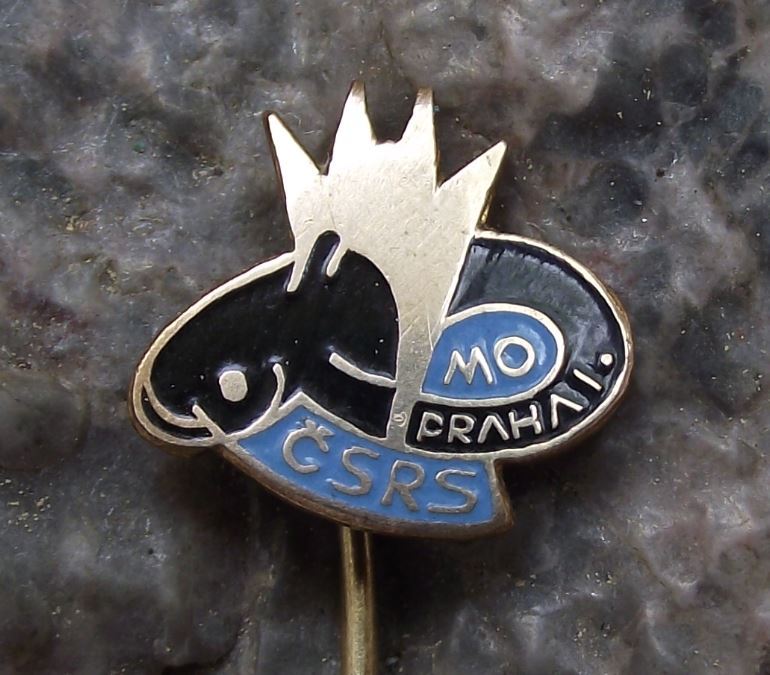 Vintage Prague 1 Fishing Angling Association Catfish Eel Fish Members Pin Badge - Badgecrazy