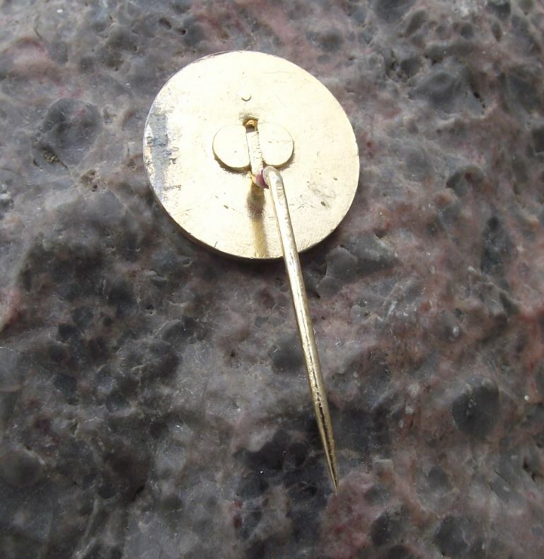 Antique Quo Vadis Student Travel Agent Agency Hot Air Balloon Pin Badge - Badgecrazy