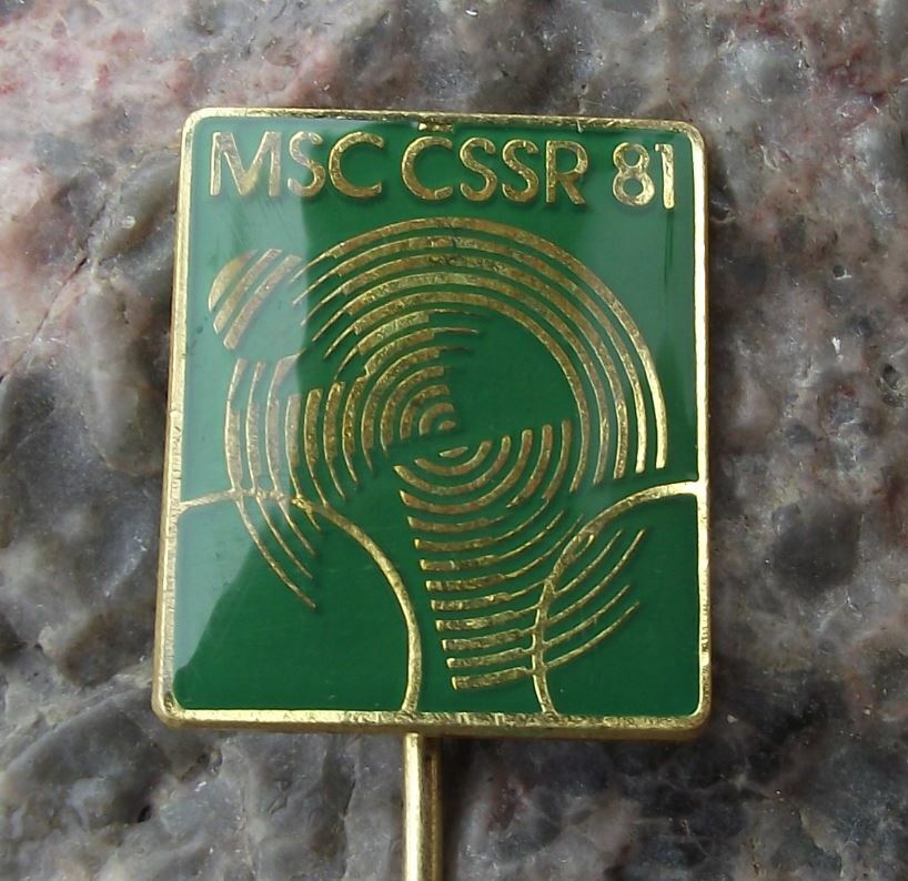 1981 UCI Track Cycling World Championships Brno Bike Bicycle Racing Pin Badge - Badgecrazy