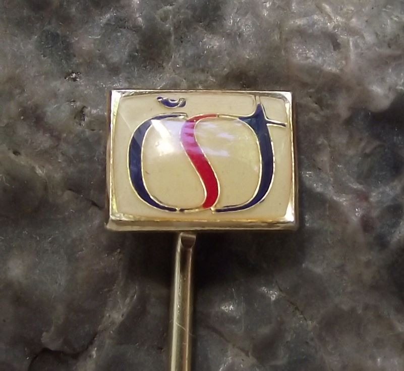 Small Ceska Statni Televize CST Czech State Television Broadcasting Pin Badge - Badgecrazy