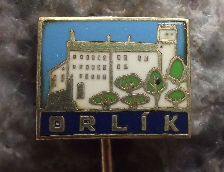 Orlik Czech Gothic Castle Chateau Czech Tourist Souvenier Sight Pin Badge - Badgecrazy