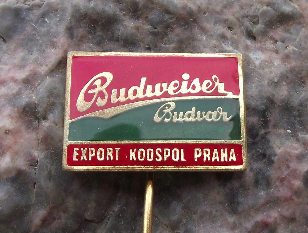Antique Budvar Czechoslovakia Budweiser Brewery Export Lager Beer Pin Badge - Badgecrazy