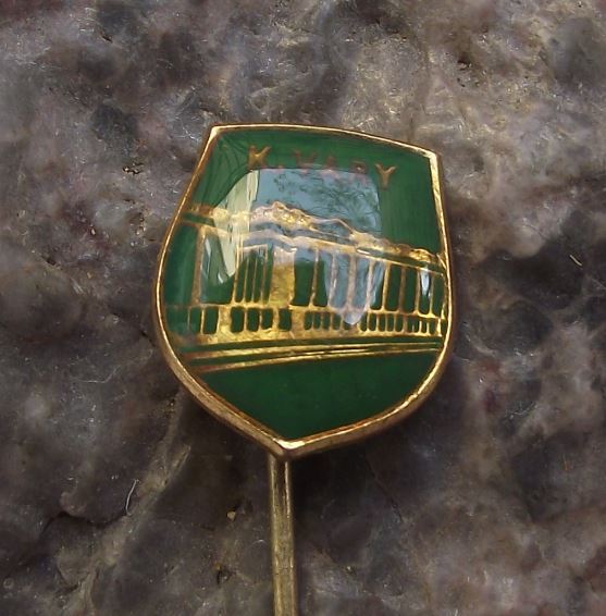 Karlovy Vary Carlsbad Natural Healing Water Springs Colonnade Pin Badge - Badgecrazy
