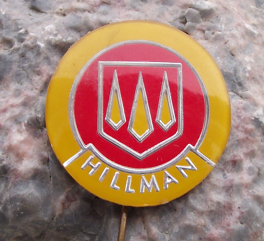 Vintage Hillman Avenger Imp Motors UK English Car Builder Logo Pin Badge - Badgecrazy