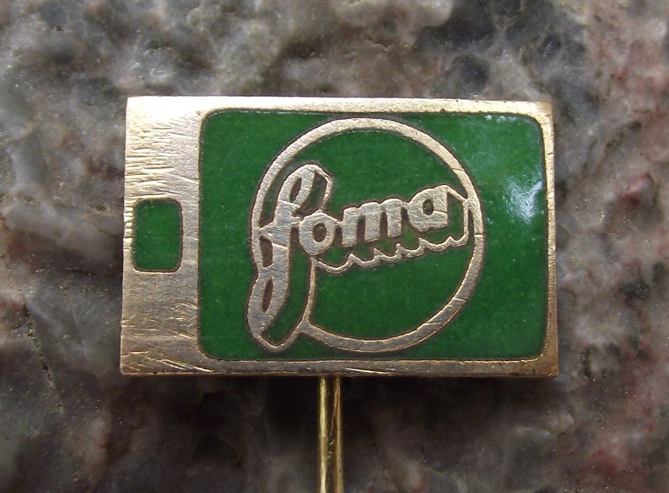 Antique FOMA Classic Slide Roll Camera Film Photo Negative Enamel Pin Badge - Badgecrazy
