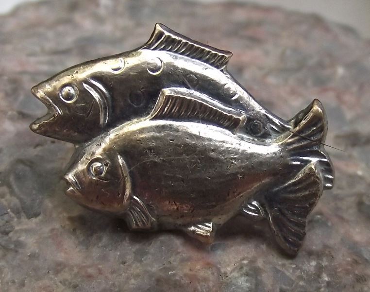 Antique Czech Fishing Anglers Union Trout & Carp Fish Members Uniform Pin Badge - Badgecrazy