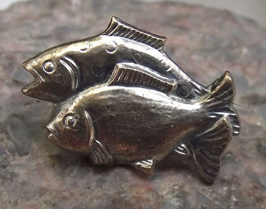 Antique Czech Fishing Anglers Union Trout & Carp Fish Members Uniform Pin Badge - Badgecrazy