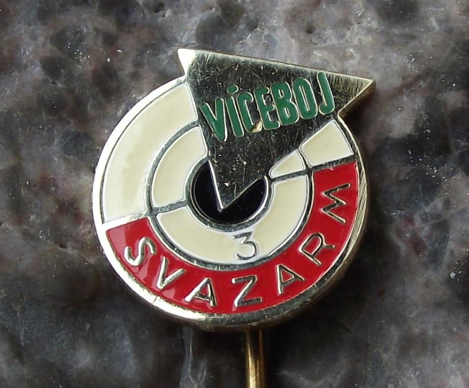 Vintage Svazarm Czech Army Military Reserves All Round Training Award Pin Badge - Badgecrazy
