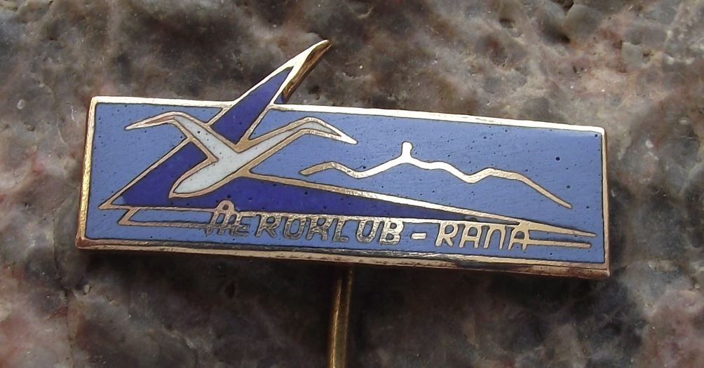 Aeroklub Rana Prague Light Aircraft Flying Club Glider Gliding Pilot Pin Badge - Badgecrazy