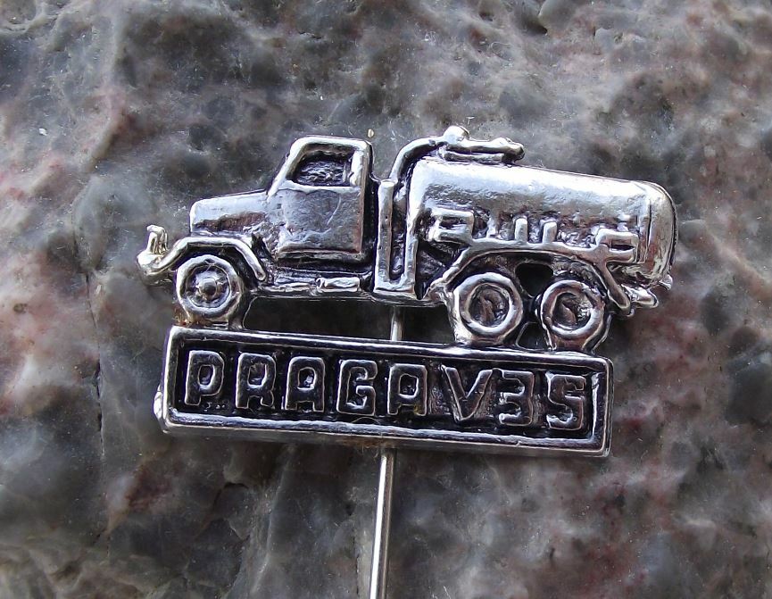 Vintage Praga Czech Commercial Vehicles Lorry Truck Tanker Pin Badge - Badgecrazy