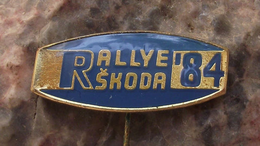 1984 Skoda Bohemia Rallye Rally Car Race Motorsport Czech Motor Racing Pin Badge - Badgecrazy