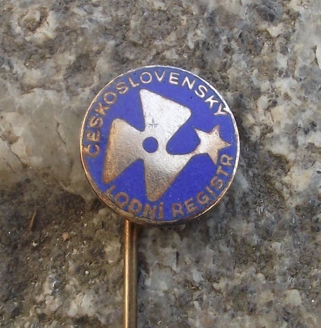 Antique Czechoslovakia Yacht Water Craft Register Boat Propeller Pin Badge - Badgecrazy
