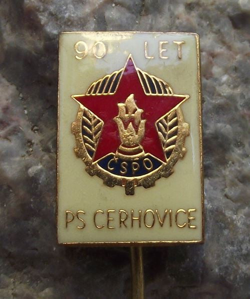 CSPO Czech Fire Fighter Cerhovice Fireman Brigade 90th Anniversary Pin Badge - Badgecrazy