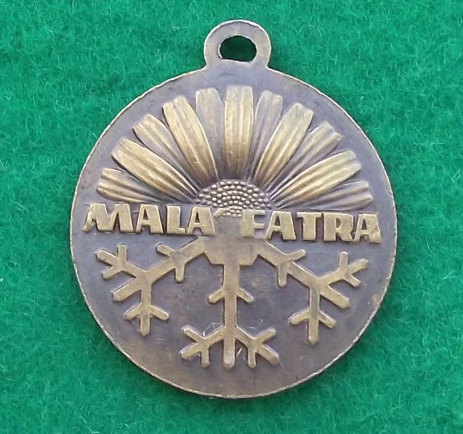 Vintage Mala Fatra Slovakia Tatra Mountain Trails Lift Tourist Pendant Talisman - Badgecrazy