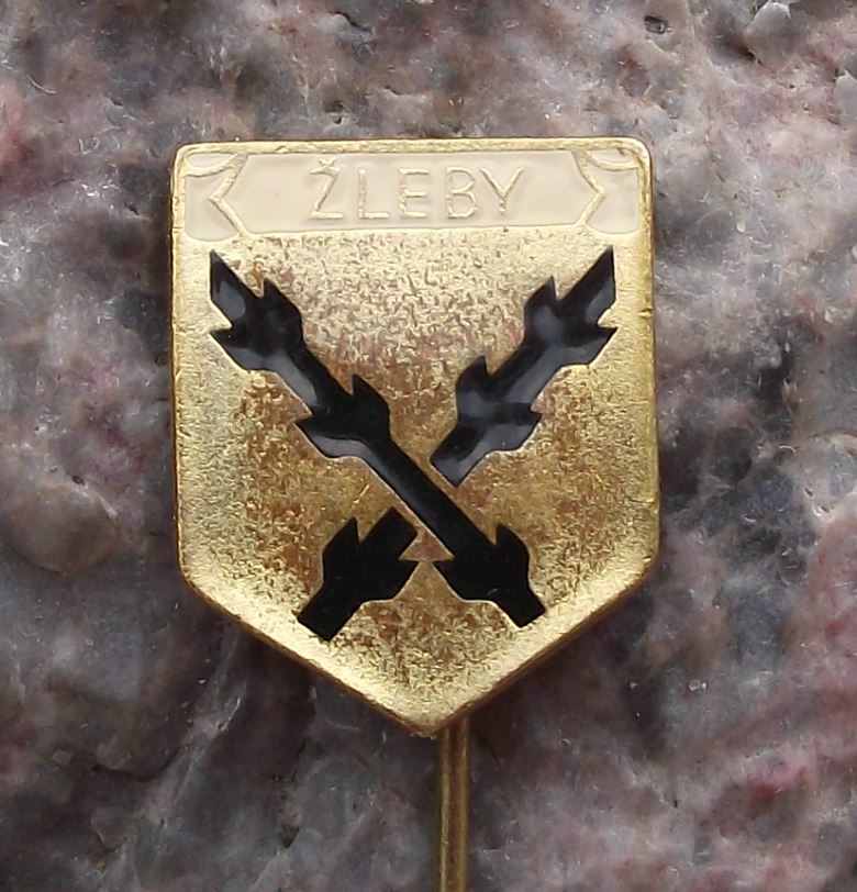 Vintage Zleby Czechoslovakia Baroque Castle Tourist Souvenier Crest Pin Badge - Badgecrazy