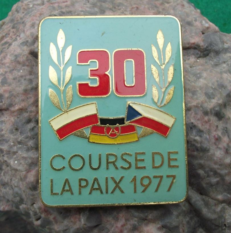 1977 WBP Czech International Bicycle Peace Race Course de la Paix Bike Pin Badge - Badgecrazy