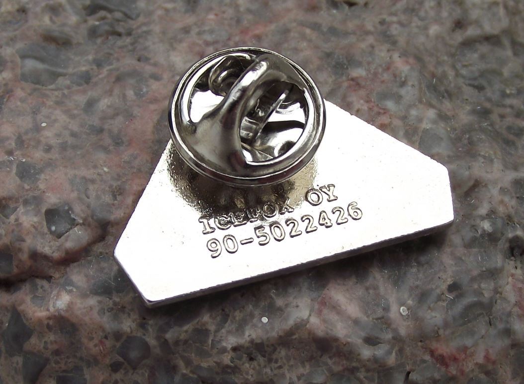 Finlandia Vodka of Finland Reindeer Elk & Red Moon Sun Alcohol Tie Pin Badge - Badgecrazy