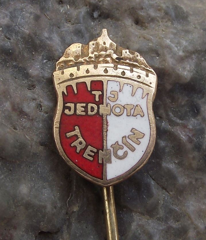 Antique TJ Jednota Trencin FC Football Soccer Club Czechoslovakia Pin Badge - Badgecrazy