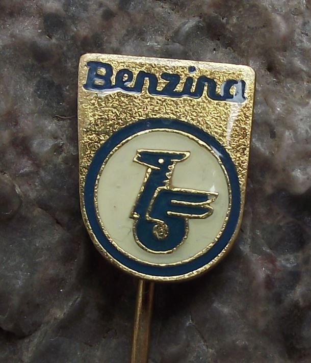 Benzina Fuel Motor Petrol Unipetrol Company Oil Winged Horse Pegasus Pin Badge - Badgecrazy
