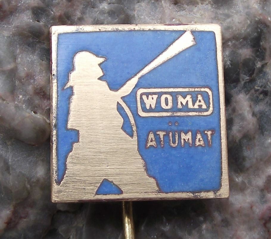Vintage Woma Atumat Ultra High Pressure Pumps Fire Fighter Fireman Pin Badge