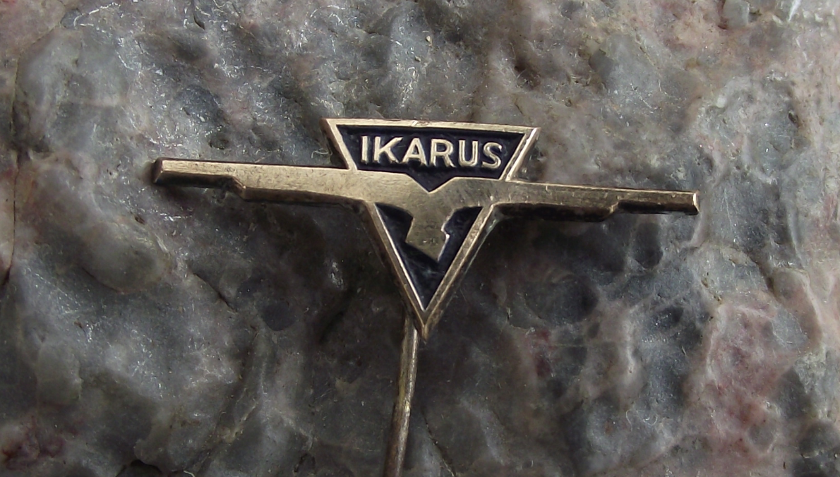 Antique Ikarus Bus & Coach Workshop Company Hungary Bird Logo Motif Pin Badge - Badgecrazy