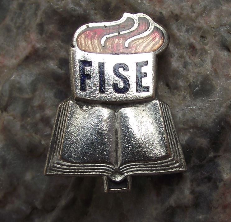 Vintage FISE World Federation of Teachers Unions DDR East Germany Pin Badge - Badgecrazy
