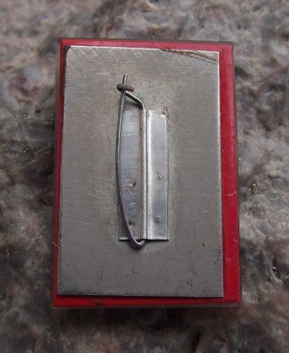 Russian Gymnastics Sports Lottery Pommel Horse Exercise Mirrored Badge - Badgecrazy